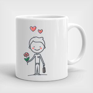 Λευκή πορσελάνινη κούπα