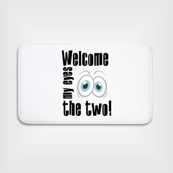 Site_Products Πατάκι Εισόδου Λευκό με Εκτύπωση